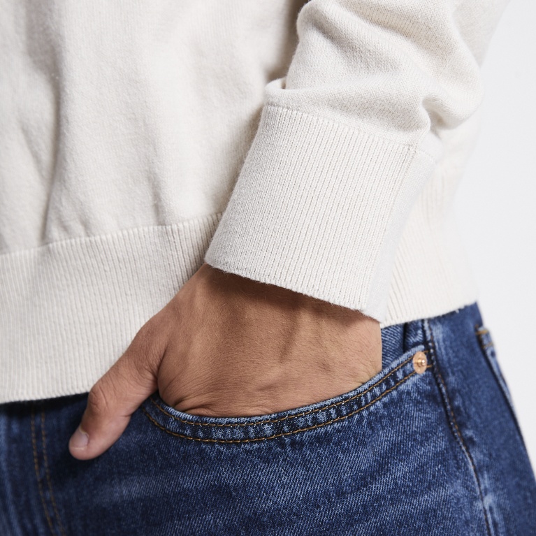 Fine-knit sweater "Ruben" Light Beige